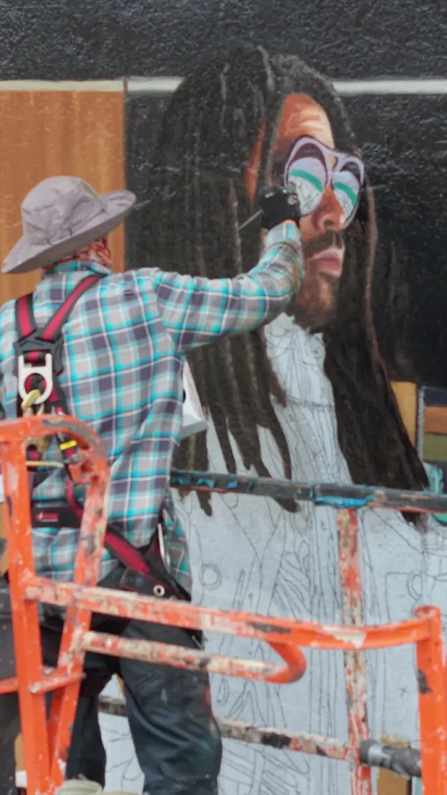 CB2 × Kravitz Design mural by Open Air Gallery, New York, NY