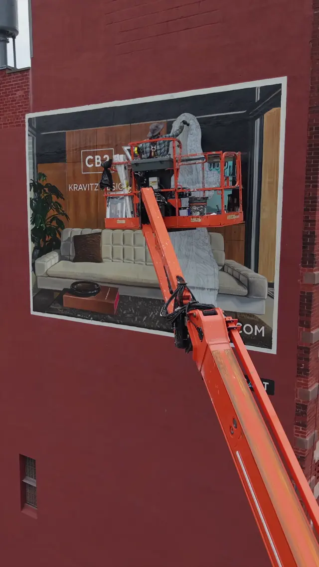 CB2 × Kravitz Design mural by Open Air Gallery, New York, NY