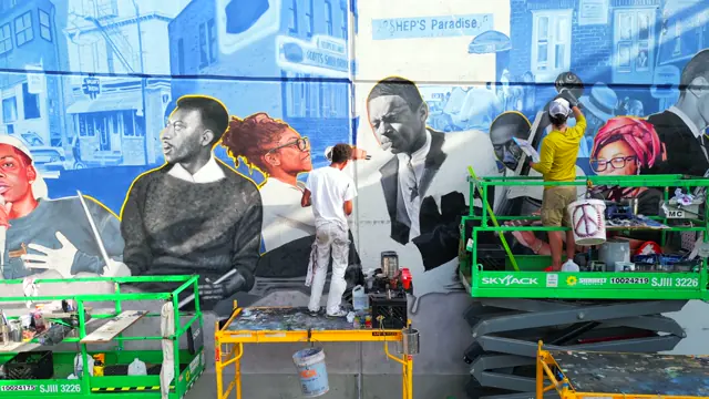Flower City Arts Center mural by Open Air Gallery in Rochester, NY