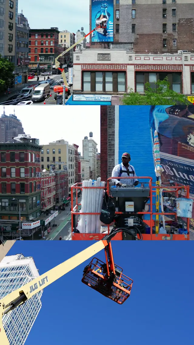 Johnnie Walker Blue mural by Open Air Gallery in New York, NY