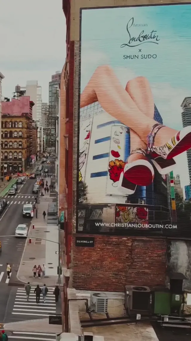 Christian Louboutin × Shun Sudo mural by Open Air Gallery in New York, NY
