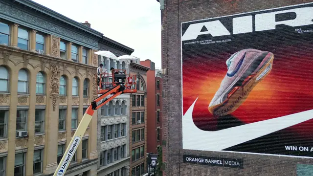Nike Air mural by Open Air Gallery in New York, NY