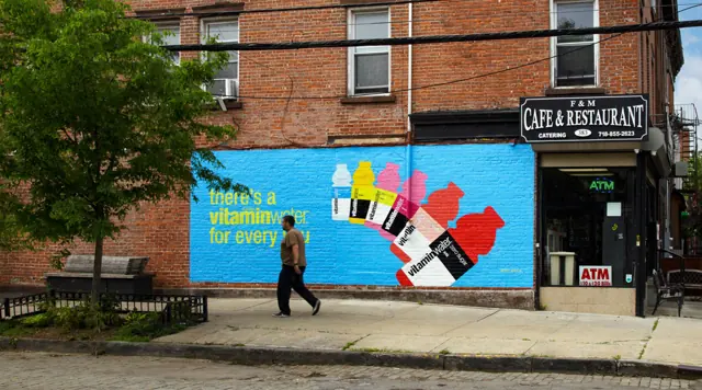 Vitamin Water mural by Open Air Gallery, New York, NY